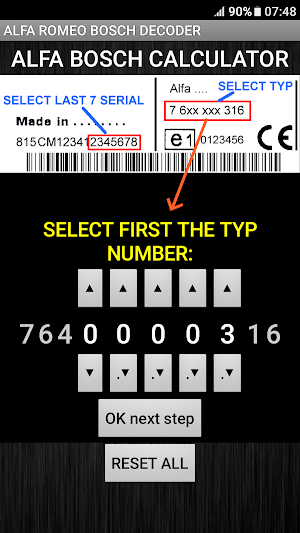Bosch Alfa Romeo Radio Code Decoder Screenshot 0