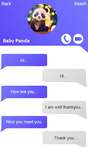 Baby Panda Video Call Screenshot 3