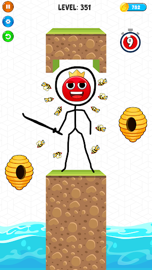Draw To Save Rainbow Monster Screenshot 1