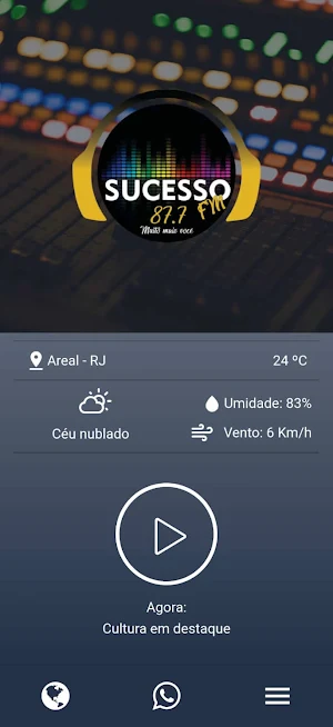 Sucesso FM 87.7 - Areal Screenshot 1