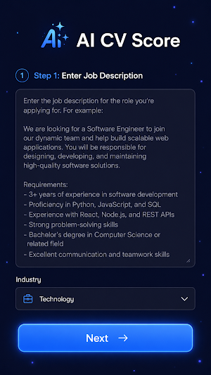 AI CV Score: ATS Checker Screenshot 0