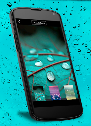 Raindrop Screen Lock Wallpaper Screenshot 1