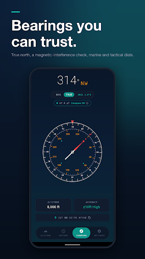 Altimeter: Compass & GPS Screenshot 1