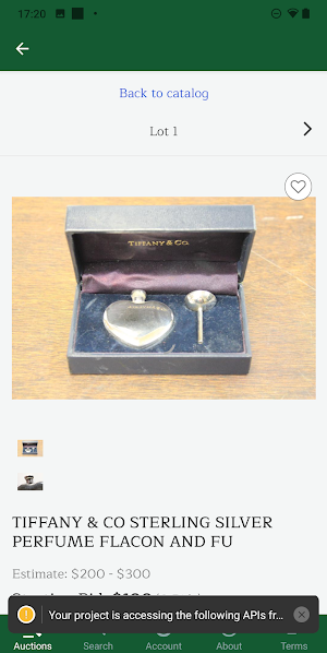 O’Gallerie Live Bidding Screenshot 3