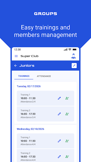 ClubMon: Sports Club Manager Screenshot 2