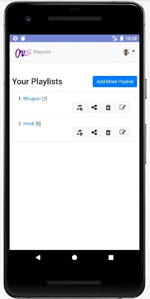 OVS Audio Storage App Screenshot 2