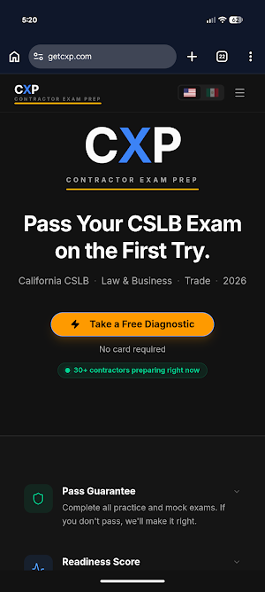 CXP - Contractor Exam Prep Screenshot 1