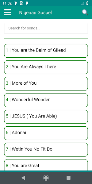 Nigerian Gospel Songs offline Screenshot 2