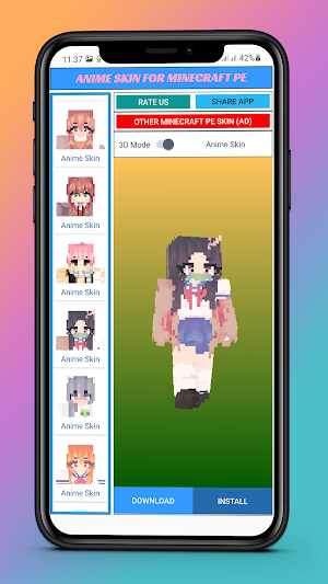 Anime Skin Minecraft Android Screenshot 1
