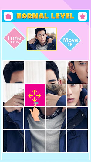Fun Slide Puzzle Kim Soo Hyun Screenshot 3