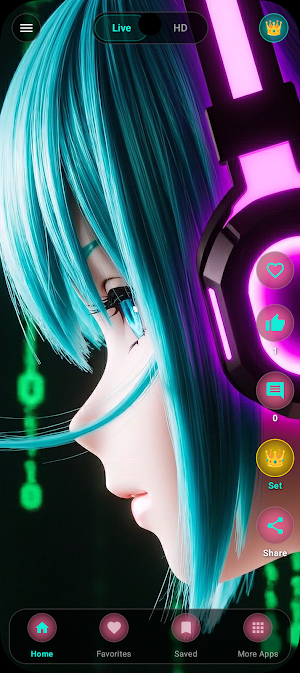 Miku Wallpapers Live: Anime 4K Screenshot 1