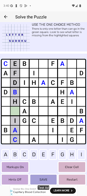 Letter Sudoku Screenshot 2