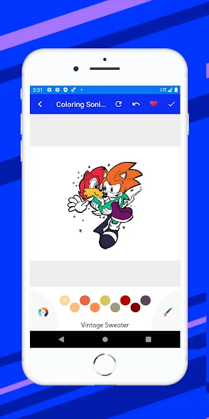 Soni Blue Coloring book Hedgeh Screenshot 3