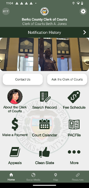 Berks Clerk of Court Screenshot 0