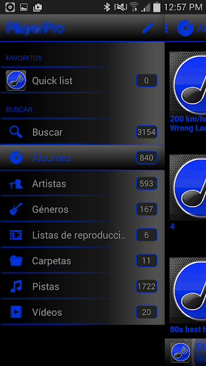 SKIN PLAYERPRO V4 ELEGANT BLUE Screenshot 3