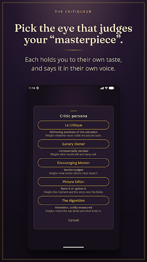 The Critiqueur - Get Judged Screenshot 2