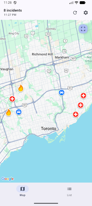 Toronto Incidents Screenshot 0
