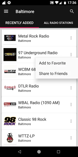 Baltimore Radio Stations - Maryland, USA Screenshot 1
