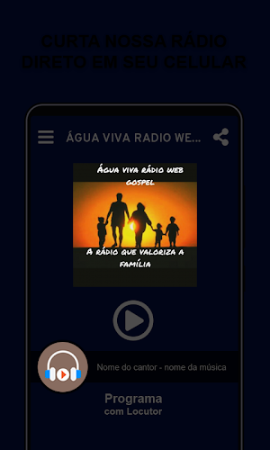 Água viva radio web gospel Bento Gonçalves Screenshot 0