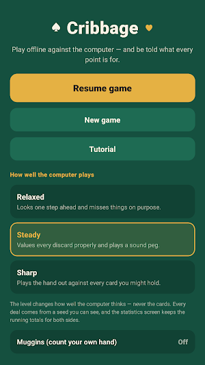 Cribbage: Learn & Play Offline Screenshot 3