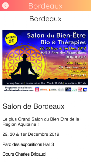 Salon du Bien être, Bio & Thérapies Screenshot 2