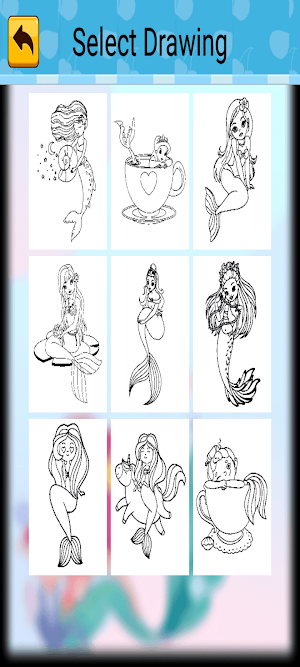 Little Mermaid Coloring Screenshot 2