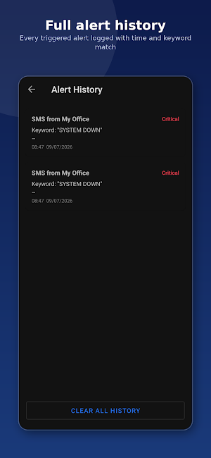 Alert Watch: SMS & Email Alert Screenshot 2