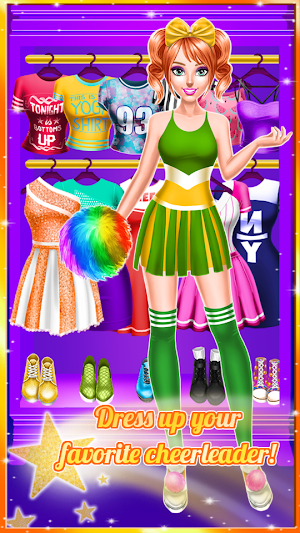 Cheerleader Magazine Dress Up Screenshot 0