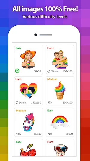 LGBT Color by Number for Adults Screenshot 0