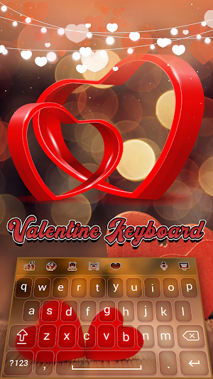 Valentine's  Keyboard Screenshot 1