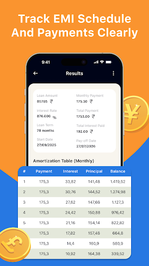 EMI Payment Planner Screenshot 3