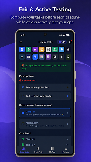 TestCircle: Closed Testing Screenshot 1