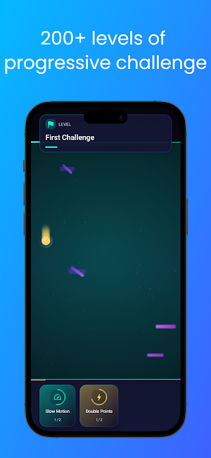Swipe Slip: Tunnel Reflex Game Screenshot 1