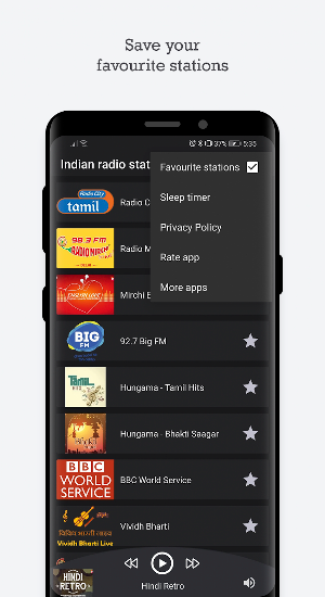 Indian radio stations - radio India Screenshot 2