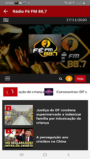Rádio Fé FM 88,7 Screenshot 2