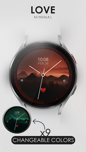 Love minimal watch face Screenshot 2