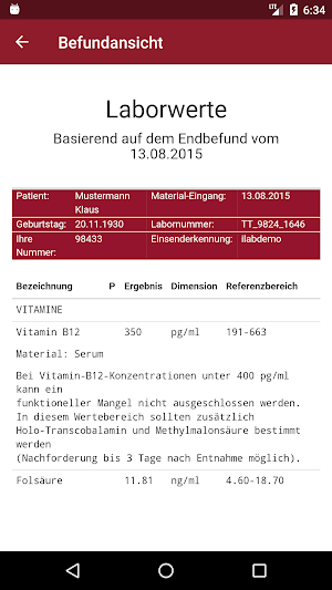 Laborgemeinschaft Bielefeld Screenshot 0