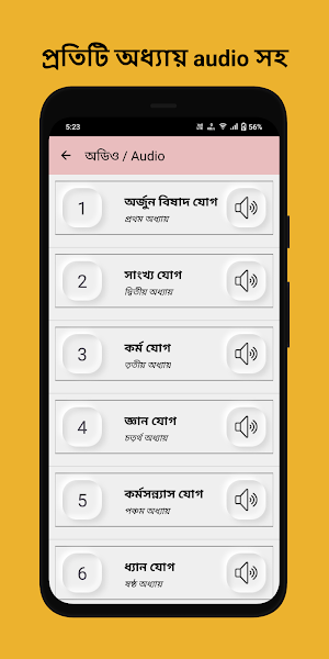 শ্রীমাদ্ভাগবত গীতা বাংলা- অডিও Screenshot 3