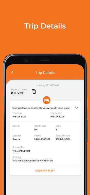 Tangerine Travel Screenshot 1
