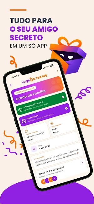 Amigo Secreto - Sorteador Screenshot 1