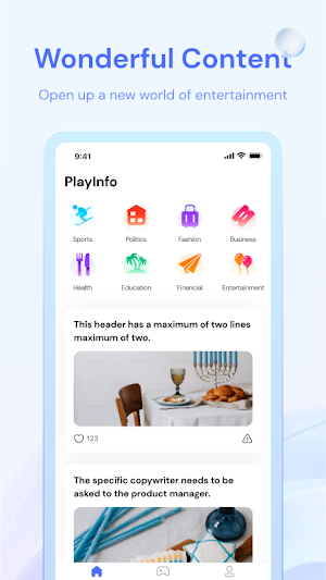 PlayInfo: Info & Games Screenshot 0