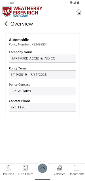 Weatherby-Eisenrich Ins Mobile Screenshot 3