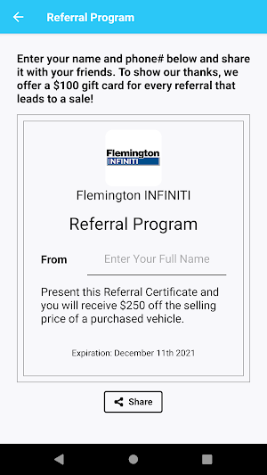 Flemington INFINITI Screenshot 3