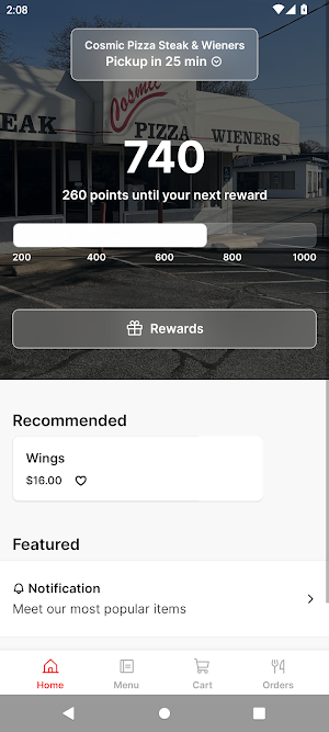 Cosmic Pizza Steak & Wieners Screenshot 0