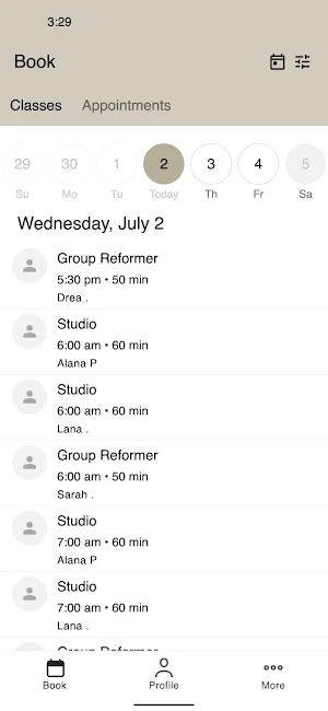 Athletica Pilates Screenshot 1