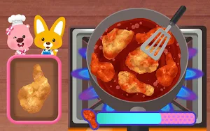 뽀로로 양념치킨 만들기 - 루피의 요리, 주방, 키친, 쉐프, 레스토랑 Screenshot 2