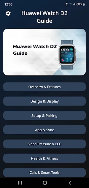 Huawei Watch D2 Guide Screenshot 1