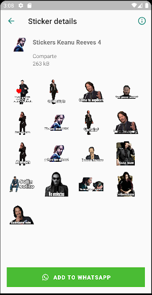 Stickers de Keanu R Screenshot 2