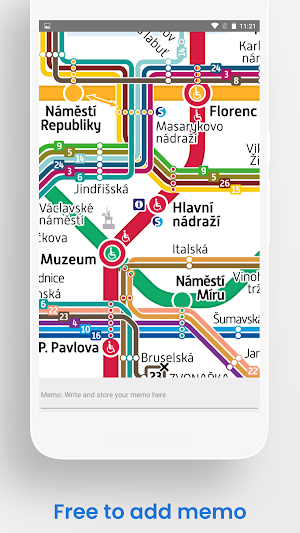 PRAGUE METRO TRAM BUS MAP Screenshot 3