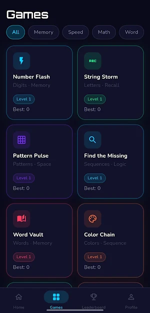 NeuroRecall: Brain Sharpener Screenshot 3